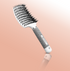 Tiffany hair boar bristle vent brush in white on a pink gradient background